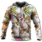 Funny Cats Make Me Happy - 3D Hoodie