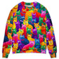Funny Colorful Cats Art Style – Sweater - Ugly Christmas Sweater