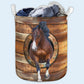 Funny Horse Basic Style - Laundry Basket - Owls Matrix LTD
