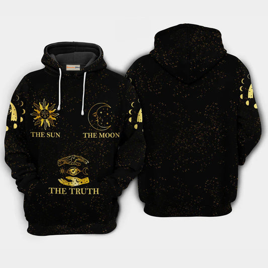 Galaxy Sun And Moon Truth Art – 3D Hoodie