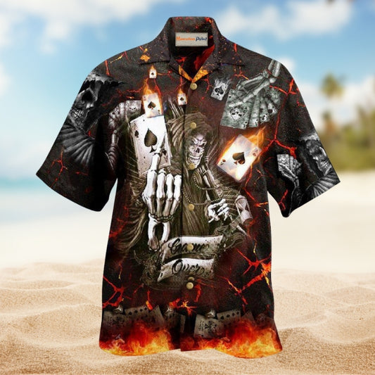 Gambling Card Game Over Limited Edition – Hawaiian Shirt