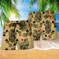 Floral Skull Poker Gambling Art – Beach Short