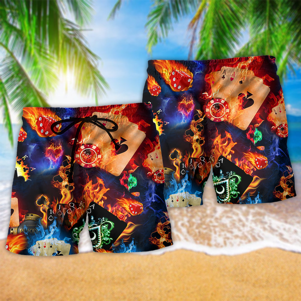Gambling Life Poker Inspired Art – Beach Short