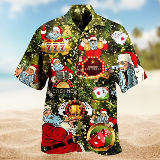 Gambling Man Santa Claus Style – Hawaiian Shirt