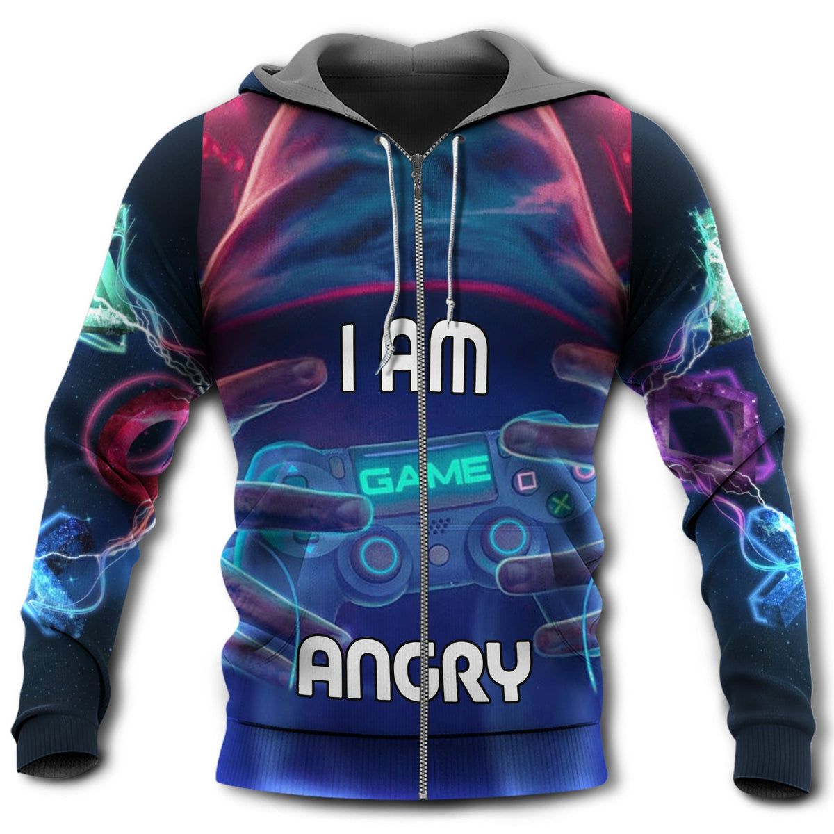 Gamer Angry Mode Style - 3D Hoodie