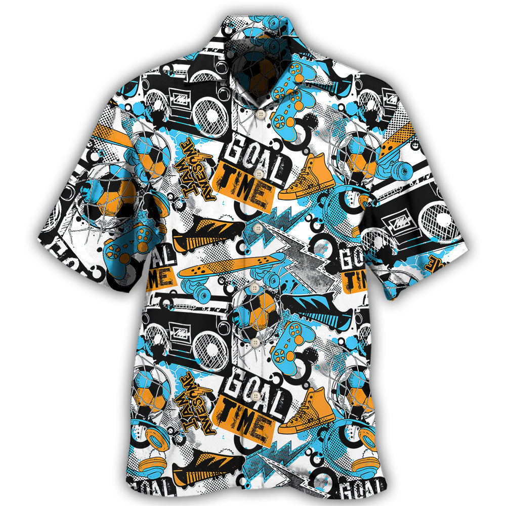Game Goal Time Sports Fan - Hawaiian Shirt
