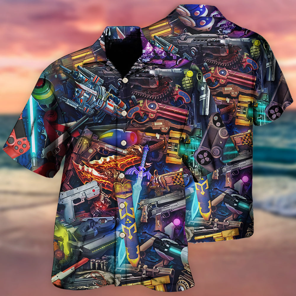 Funny Gaming Life Style - Hawaiian Shirt