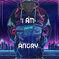 Gaming Action Art – 3D Hoodie