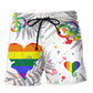 LGBT Proud Gay Rainbow Identity - Beach Short