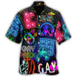 LGBT Neon Gay Pride Art Design – Hawaiian Shirt