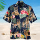 German Shepherd Tropical Floral Style – Hawaiian Shirt