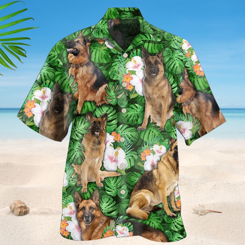 German Shepherd Tropical Life Style – Hawaiian Shirt