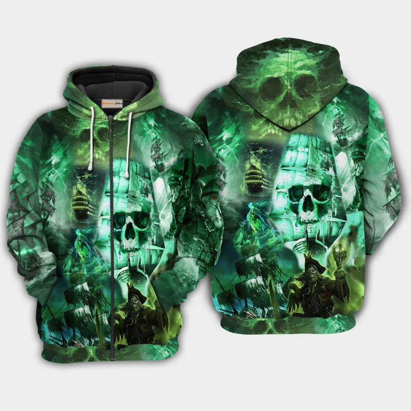 Ghost Ship Mystery Ocean Art – 3D Hoodie