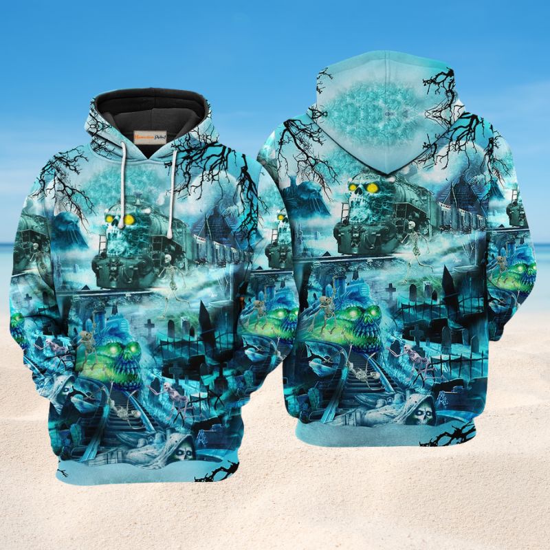 Ghost Train Art – 3D Hoodie