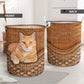 Ginger Cats Rattan Teaxture Basic Style - Laundry Basket - Owls Matrix LTD