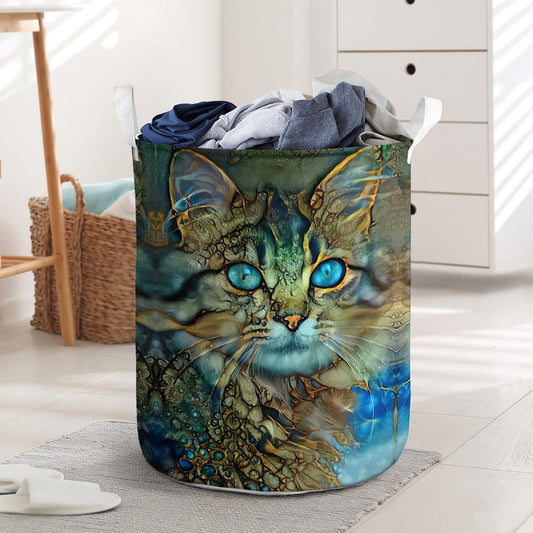 Glass Style Cat Lover - Laundry basket - LAUB09LIN210222-Owls Matrix