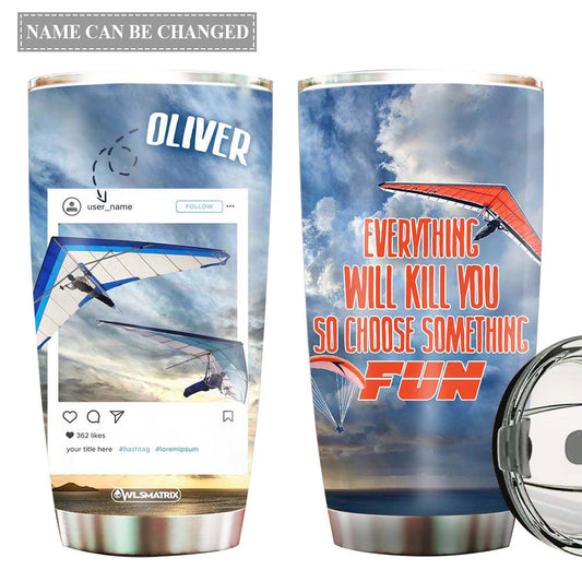 Gliding Adventure Everything Personalized 20 Oz Tumbler