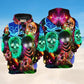 Glowing Skull Art – 3D Hoodie