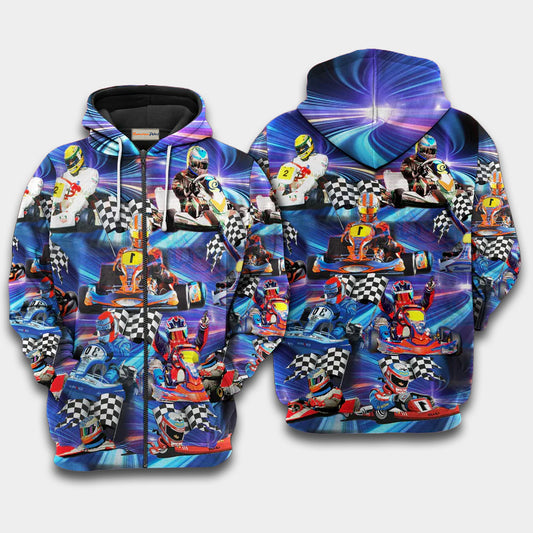 Go Kart Or Go Home Quote – 3D Hoodie
