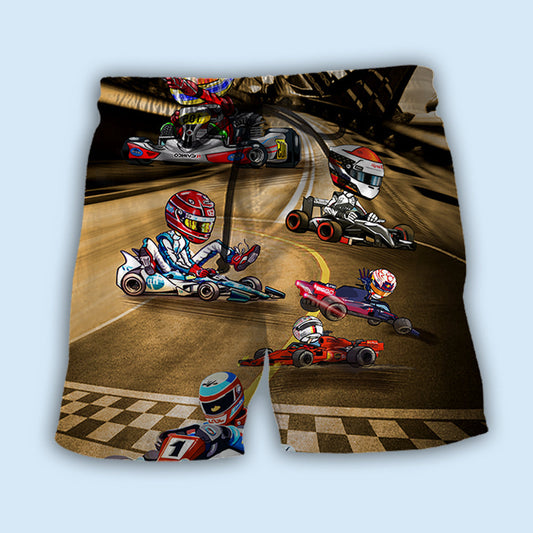 Go Kart Racing Speed Style - Beach Short