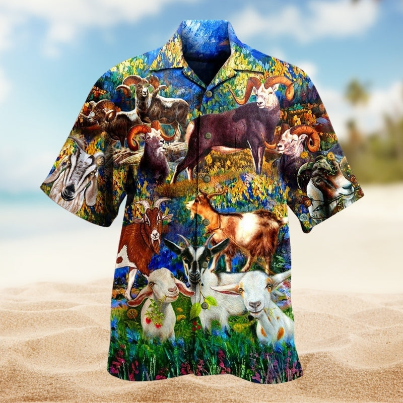 Goat Love Animals Life Limited Edition – Hawaiian Shirt