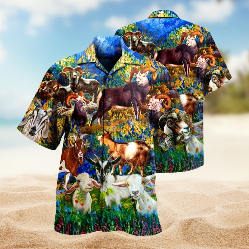 Goat Love Animals Life Limited Edition – Hawaiian Shirt