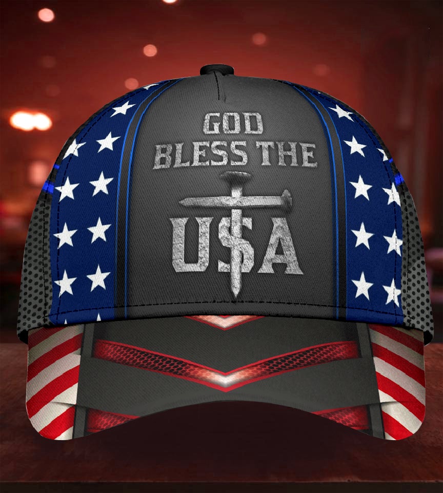 God Bless The USA Patriot Faith Style – Classic Cap