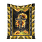 God Cross On Sunflower Christian 50 x 60 Inch Flannel Blanket For Cozy Bedroom And Sofa Decor