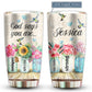 God Floral Says You Are Strong Personalized 20 Oz Tumbler