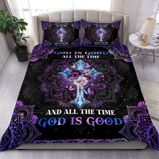 God Is Good All The Time Christian Bedding Cover For Faith Bedroom Decor
