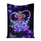 God Love God Christian Rose 50 x 60 Inch Flannel Blanket For Cozy Bedroom And Sofa Decor