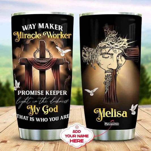 Jesus God Faithful Path Personalized 20 Oz Tumbler For Hot Cold Drinks And Travel