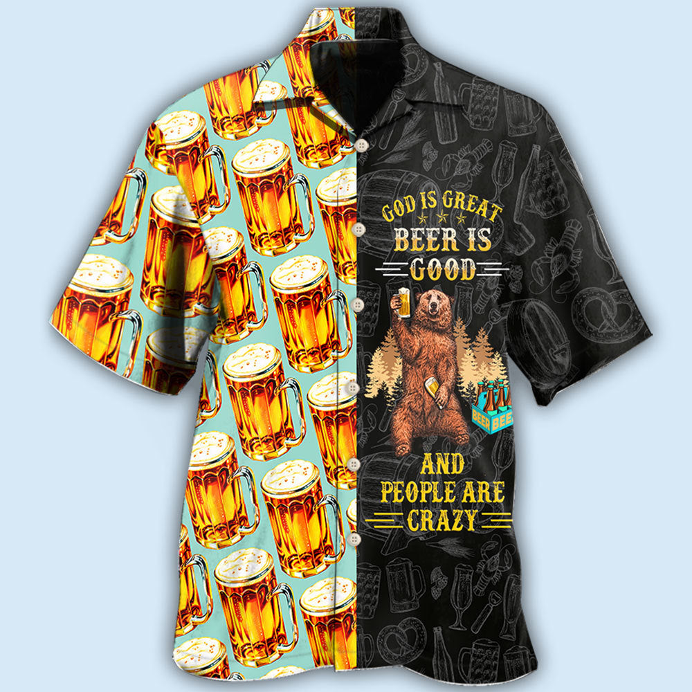 God Is Great Beer Is Good Style – Hawaiian Shirt