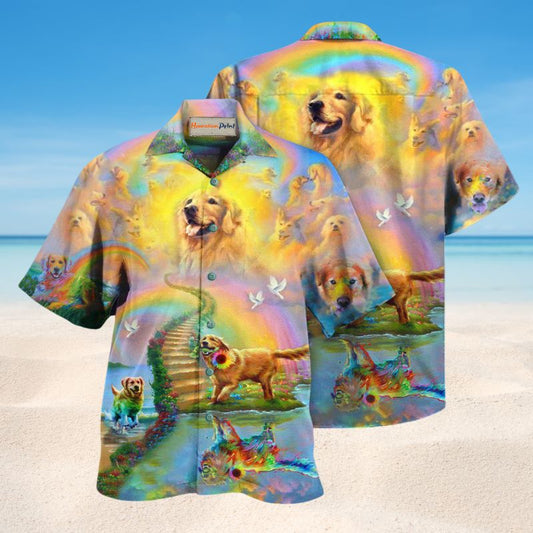 Gold At The End Of A Rainbow Dog Edition – Hawaiian Shirt