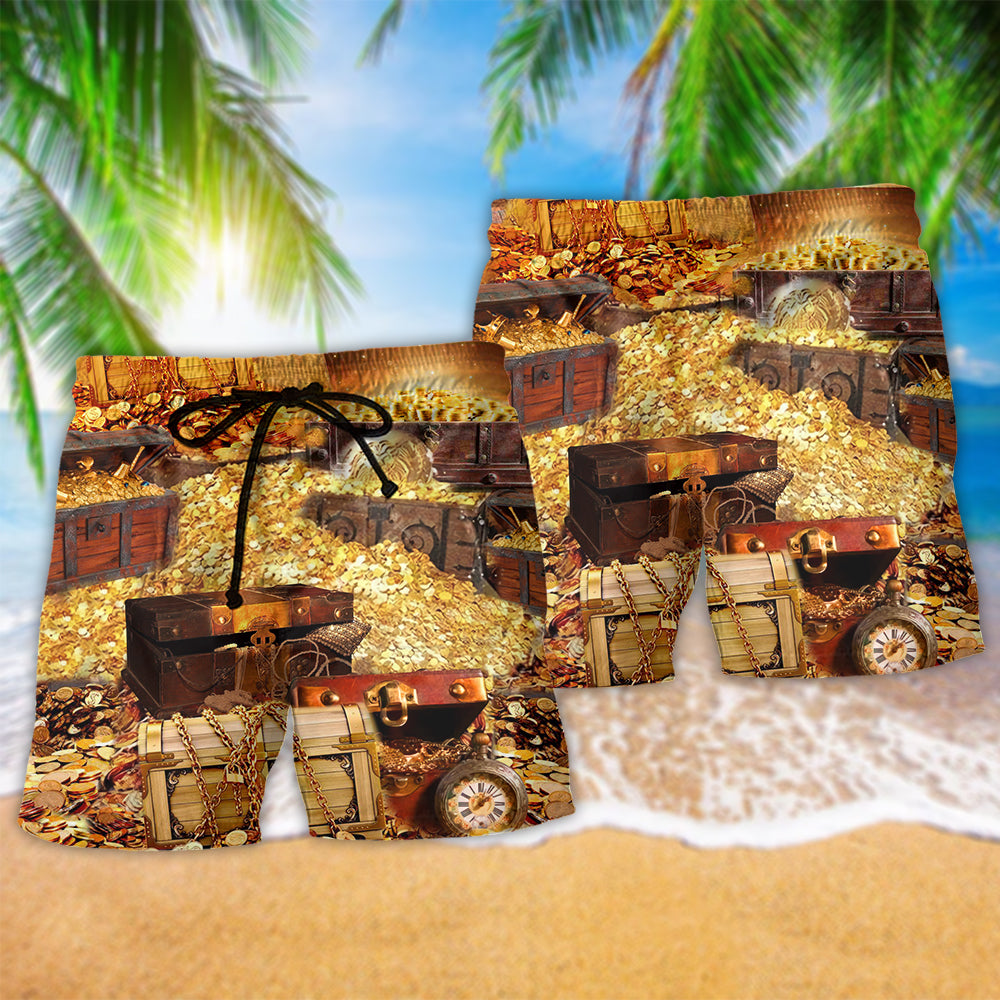Not All Treasure Is Gold Quote Art – Beach Short