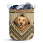 Golden Retriever Wickerwork Hole - Laundry Basket - Owls Matrix LTD