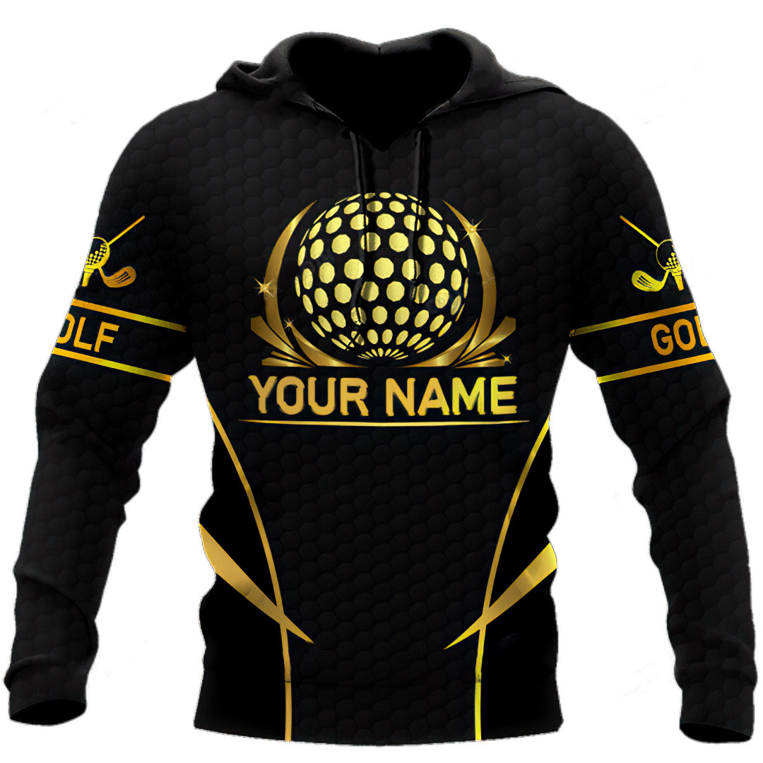 Golden Golf Custom Art – 3D Hoodie