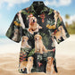 Golden Retriever Floral Style – Hawaiian Shirt