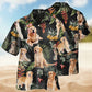 Golden Retriever Floral Style – Hawaiian Shirt
