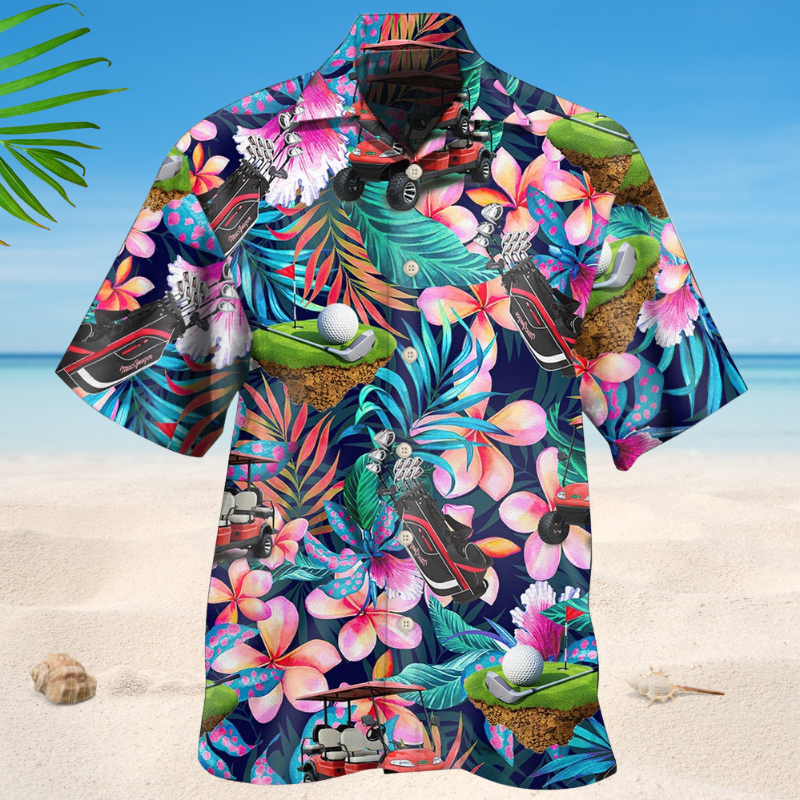 Golf Floral Tropical Life Style – Hawaiian Shirt