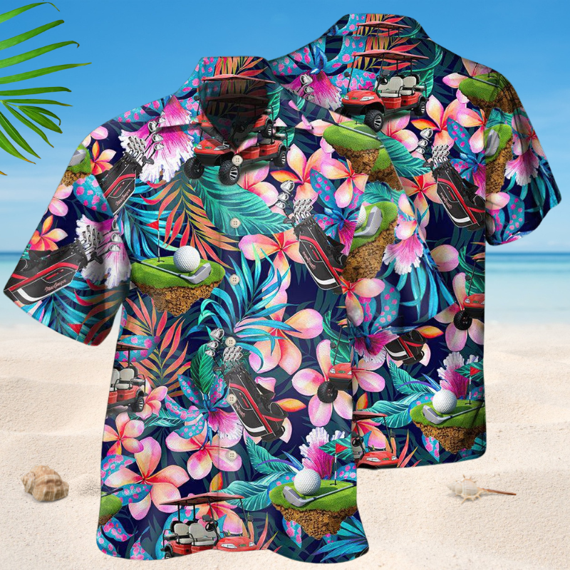 Golf Floral Tropical Life Style – Hawaiian Shirt