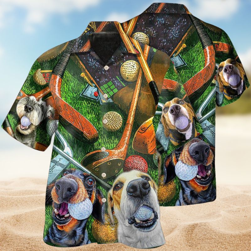 Golf Funny Dog Style – Hawaiian Shirt