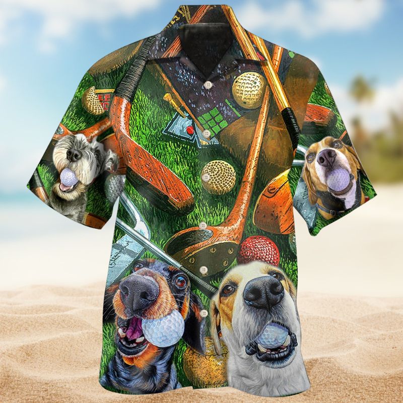 Golf Funny Dog Style – Hawaiian Shirt