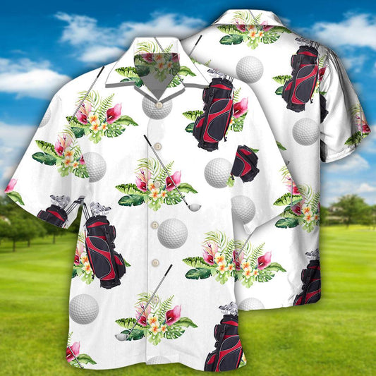Golf Tropical Floral Style – Hawaiian Shirt