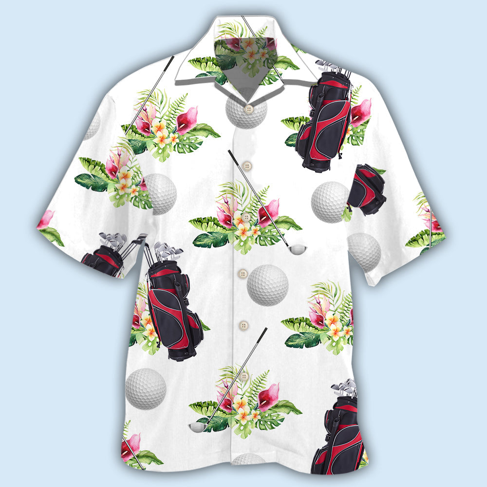 Golf Tropical Floral Style – Hawaiian Shirt