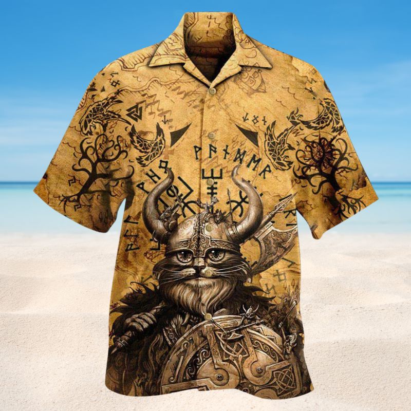 Good Meows To Heaven Bad Meows To Valhalla Edition – Hawaiian Shirt