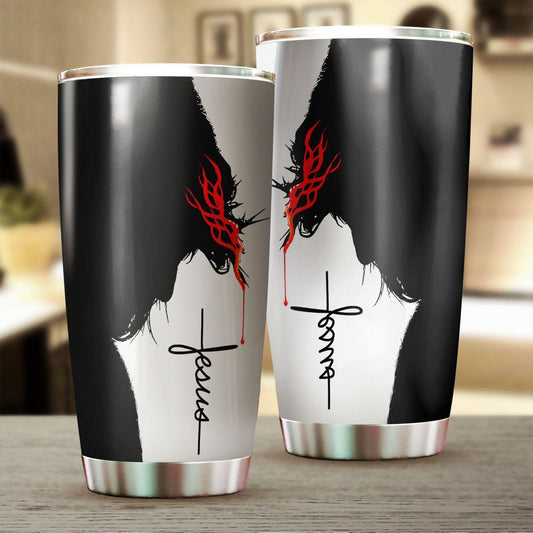 Jesus 20 Oz Tumbler For Hot Cold Drinks And Travel