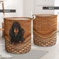 Gordon Setter Dog Rattan Teaxture - Laundry Basket - Owls Matrix LTD