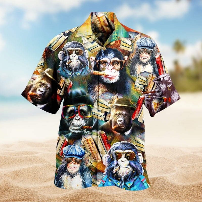 Gorillas Smile Love Animals Limited Edition – Hawaiian Shirt