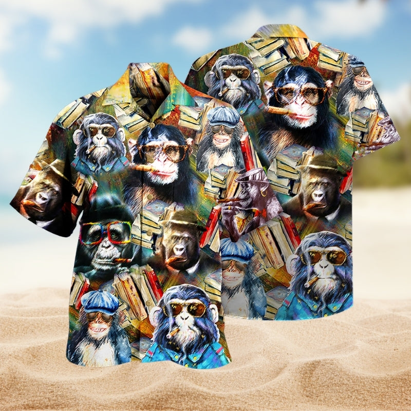 Gorillas Smile Love Animals Limited Edition – Hawaiian Shirt